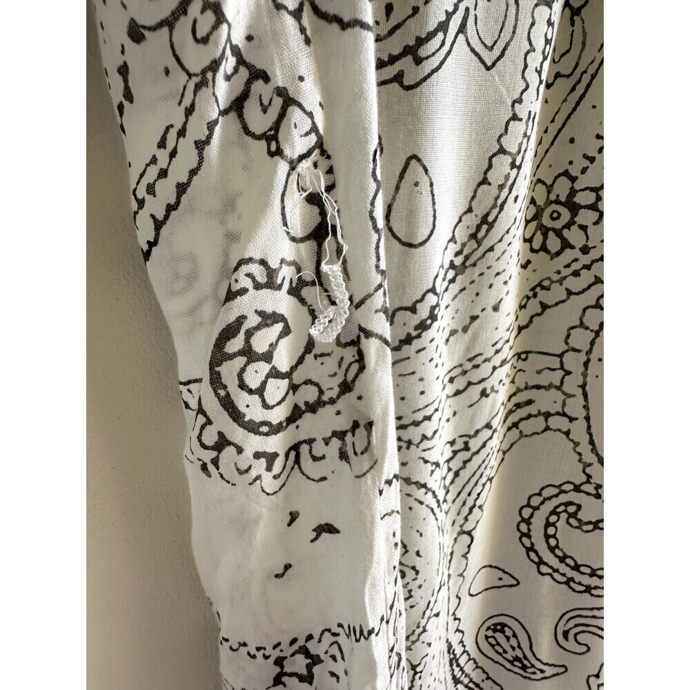 Bohome Women's White Printed High/low Shirt BEACH Dress SIZE S - Picture 9 of 12